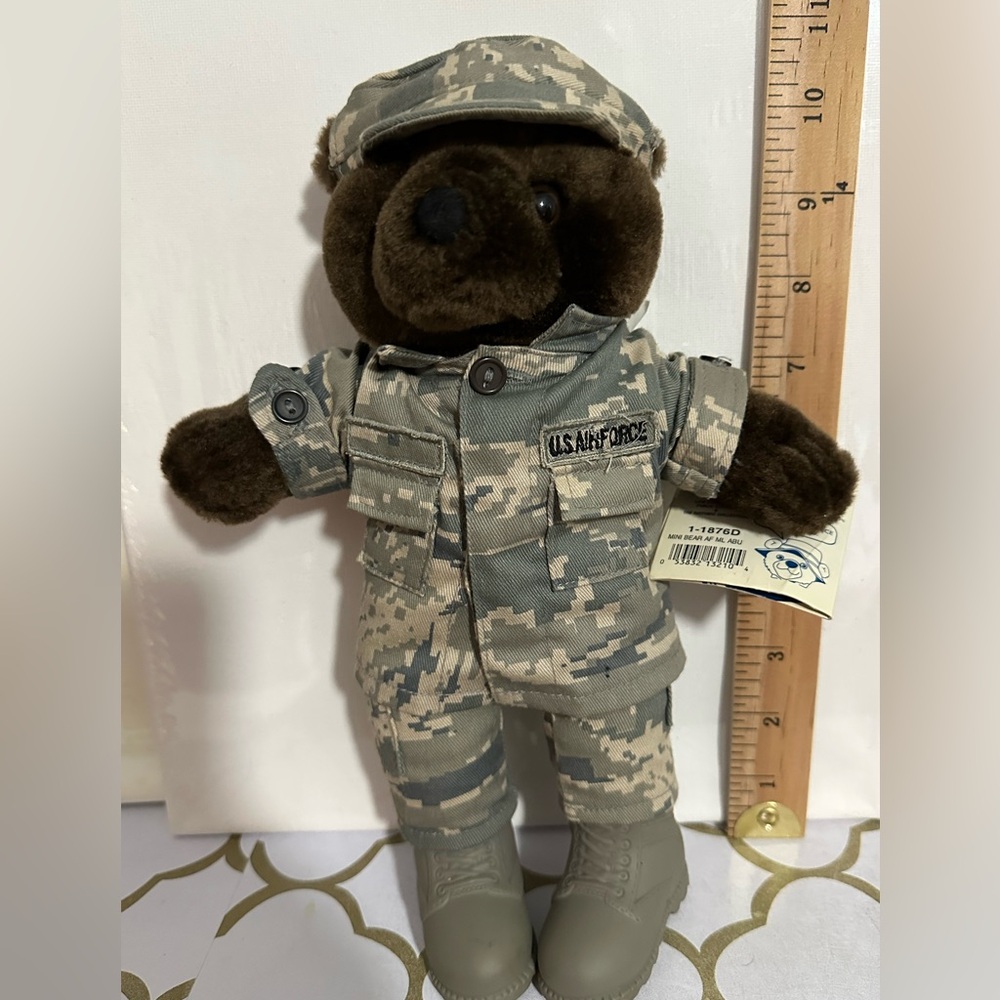 US Air Force 11” Bear Forces of America Plush Bear With Tags